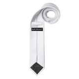 Solid Slim Tie - White