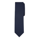 Solid Slim Tie - Navy Blue