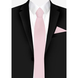 Solid Slim Tie - Bridal Pink