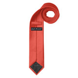 Men's Coral Slim Solid Color Necktie
