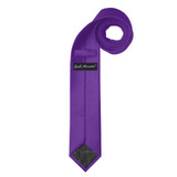 Men's Purple Skinny Solid Color Necktie
