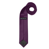 Men's Eggplant Skinny Solid Color Necktie
