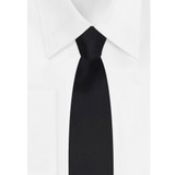 Boy's Black Prep Solid Color Necktie