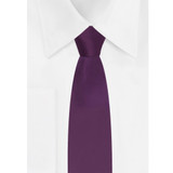 Kid's Solid Tie - Eggplant