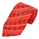 Kid's Christmas Star Stripe Dots Tie