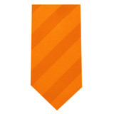 Kid's Tonal Stripe Tie - Orange