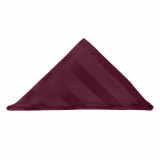 Men's Tonal Stripe Pocket Square Handkerchief - Burgundy