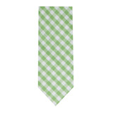 Boys' Prep Gingham Checkered Pattern Neck Tie - Lime Green