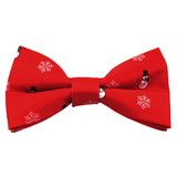 Snowman Clip-On Bow Tie