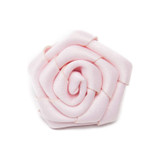 Satin Open Rose Lapel Flower Pin - Bridal