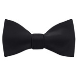 Solid Self-Tie Bow Tie - Black