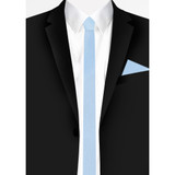 Solid Ultra Skinny Tie - Sky Blue