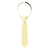 Infant's Toddler's 8" Pretied Ready Made Solid Color Hook and Loop Band Tie - Yellow