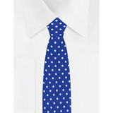 Kid's Polka Dot Tie - Royal Blue