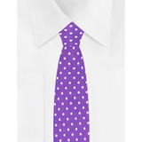 Kid's Polka Dot Tie - Purple