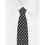 Kid's Polka Dot Tie - Black