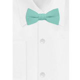 Young Boys' Pre-Tied Banded Adjustable Solid Color Bow Tie - Aqua