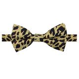 Banded Leopard Bow Tie