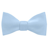 Men's Self Tie Freestyle Solid Color Bowtie - Sky Blue