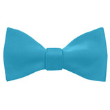 Solid Self-Tie Bow Tie - Turquoise