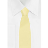 Boy's 14" Ready Made Solid Color Pre-Tied Zipper Neck Tie - Yellow