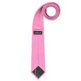 Polka Dot Print Men's Slim 2.75" Polka Dotted Tie - Pink