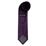 Woven Mini Squares Tie - Dark Purple