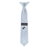 Kid's Seersucker 11 inch Clip-On Tie - Baby Blue