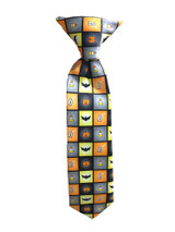 Kid's Halloween Squares 11 inch Clip-On Tie