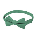 Kid's Woven Mini Squares Banded Bow Tie - Light Kelly