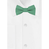 Kid's Woven Mini Squares Banded Bow Tie - Light Kelly