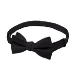 Kid's Woven Mini Squares Banded Bow Tie - Black