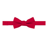 Kid's Woven Mini Squares Banded Bow Tie - Red