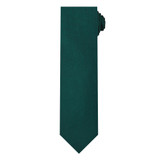 Kid's Mini Squares Tie - Hunter Green