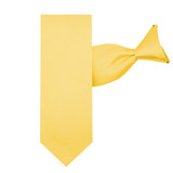 Woven Mini Squares Clip-On Tie - Canary Yellow