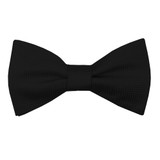 Woven Mini Squares Self-Tie Bow Tie - Black