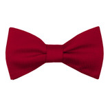 Woven Mini Squares Self-Tie Bow Tie - Red