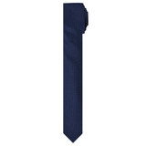 Woven Mini Squares Ultra Skinny Tie - Navy