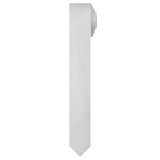 Woven Mini Squares Ultra Skinny Tie - Light Gray