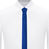 Woven Mini Squares Ultra Skinny Tie - Royal