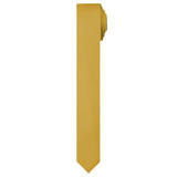 Woven Mini Squares Ultra Skinny Tie - Gold