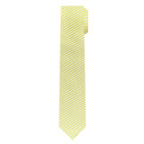 Kid's Seersucker Striped Tie - Yellow