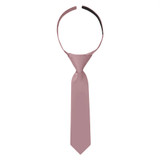 Baby's 8 inch Solid Hook and Loop Band Tie - Dusty Rose