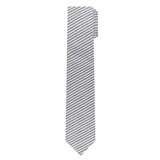 Kid's Seersucker Striped Tie - Black