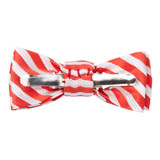 Baby's Candy Cane Stripe Clip-On Bow Tie