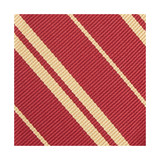 Woven Double Gold Stripe Cummerbund - Burgundy