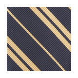 Woven Double Gold Stripe Cummerbund - Navy