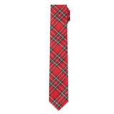 Royal Stewart Red Plaid Boys' Pre Regular Neck Tie