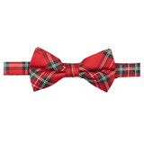 Banded Royal Stewart Plaid Bow Tie