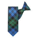 Kid's Black Watch Tartan Plaid 14 inch Clip-On Tie